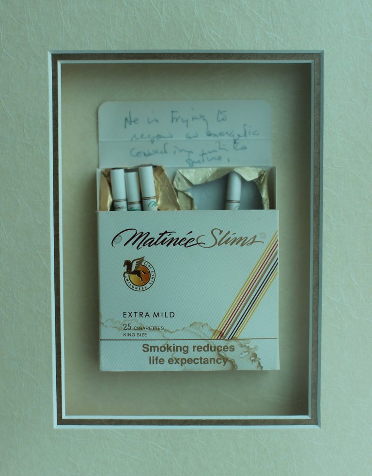 Cigarette packet with Timothy Findley's handwritten book proposal for  Pilgrim – HarperCollins Publishers